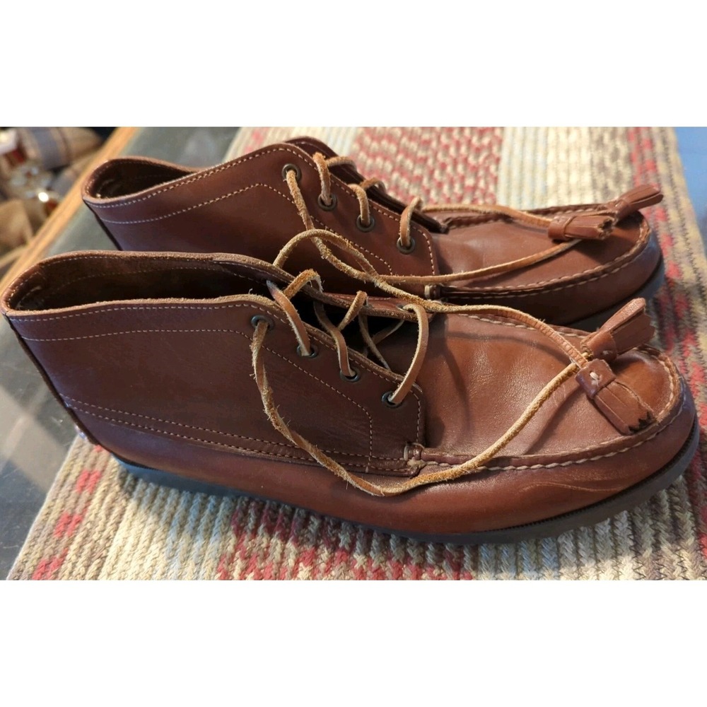 Women's Talbots Brown Ankle Boots Women's Size 9.5 M Leather Booties Shoes READ